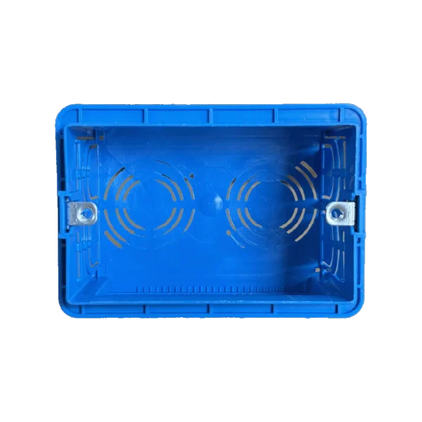 3 Module Flush Box Blue