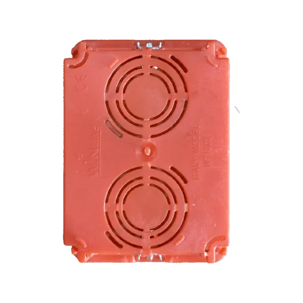 3 Module Flush Box Red - Image 2