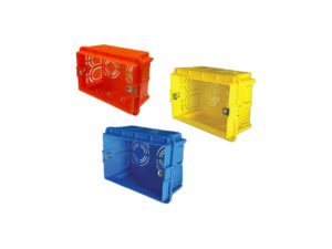 3 Module Flush Box For Masonry Walls