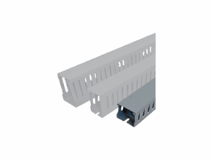 Slotted Cable Trunking 40x40 Grey