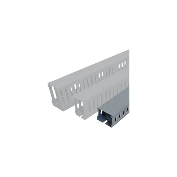 Slotted Cable Trunking 40x40 Grey