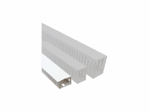 Slotted Cable Trunking 40x40 White