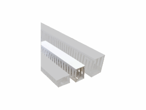 Slotted Cable Trunking 40x60 White
