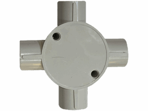 4-way PVC Junction Box 20mm