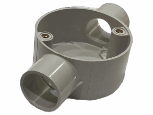 Through-way PVC Junction Box 25mm